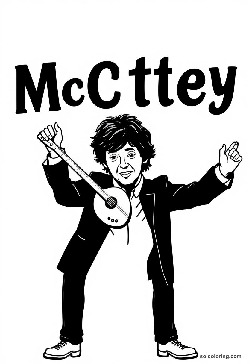 Silhouette Paul McCartney