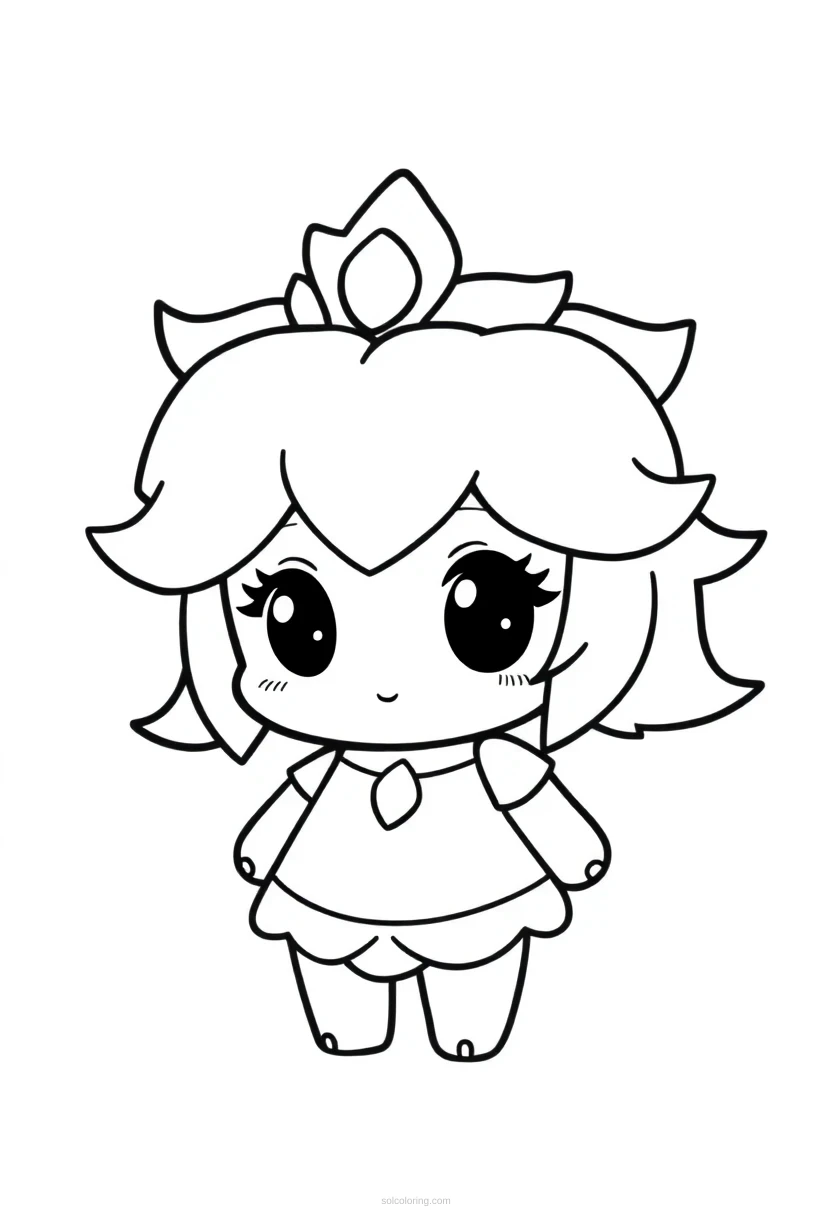 Peach Half coloring page for kids