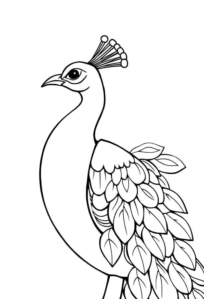 Peacock coloring pages