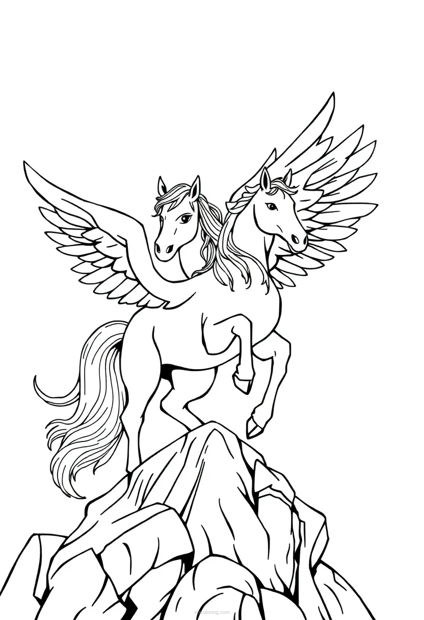 Pegasus coloring pages