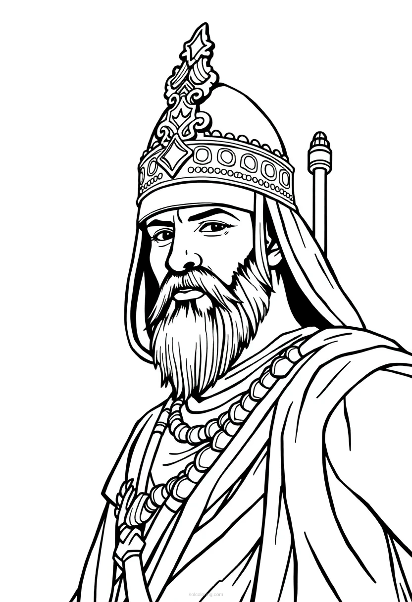 Persian Immortal Guard coloring pages