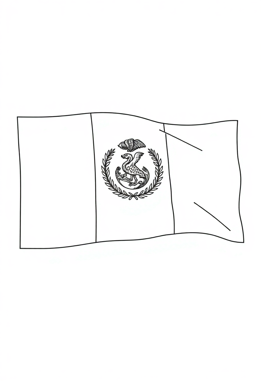 Peruvian Flag coloring pages