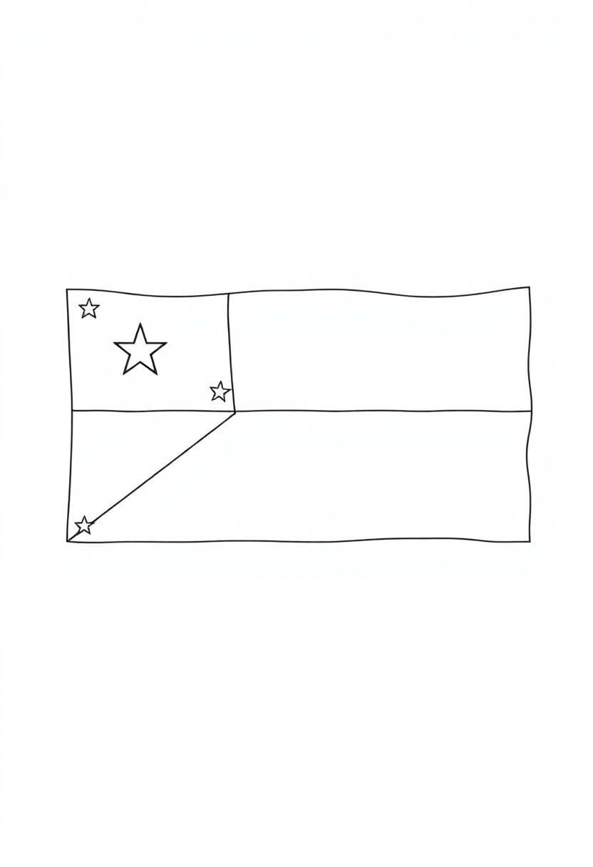 Philippine Flag coloring page, free printable