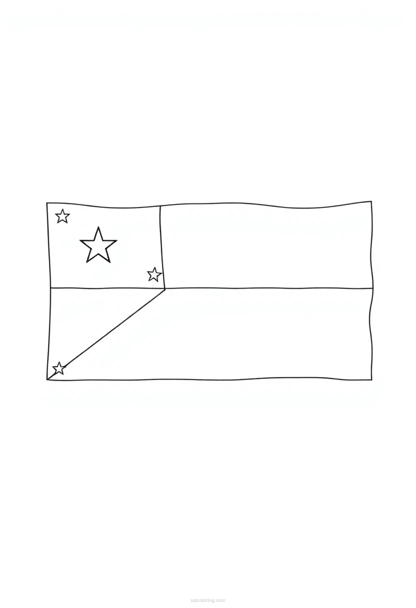 Philippine Flag coloring page for kids
