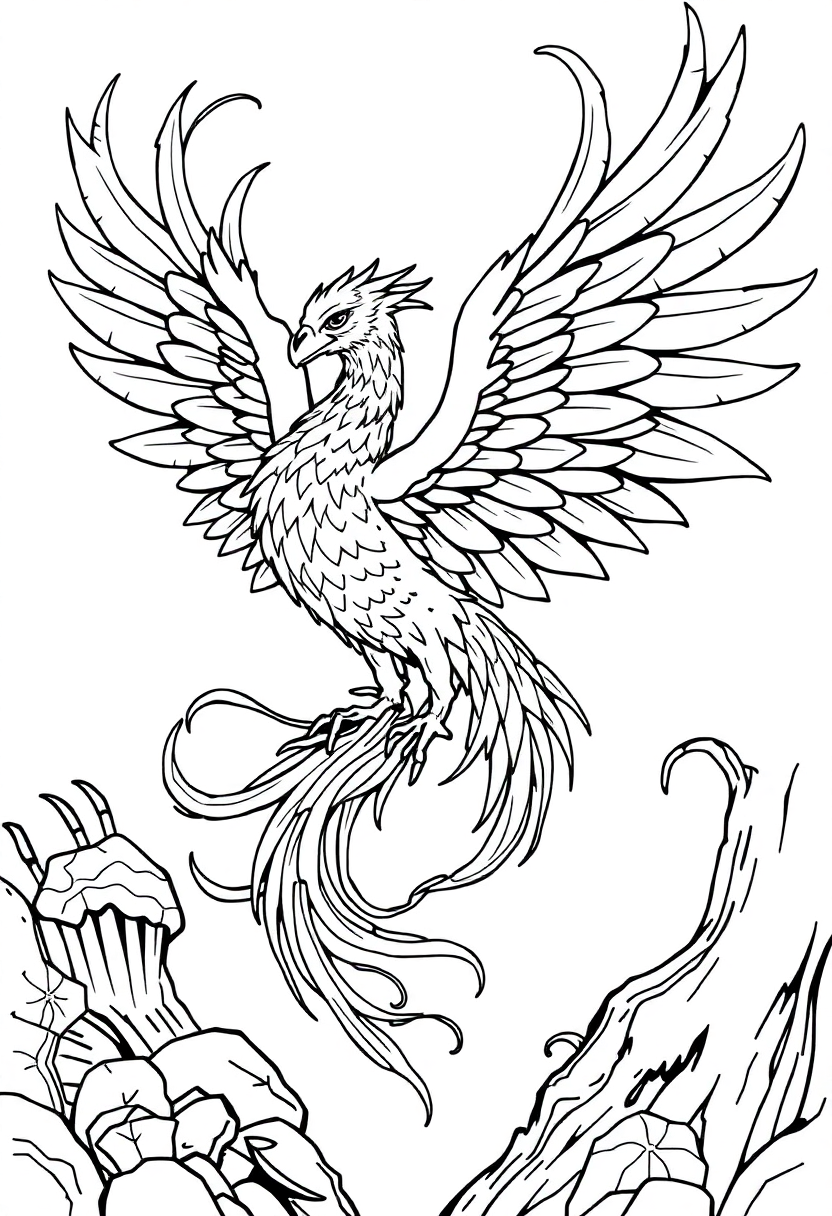 Phoenix coloring pages