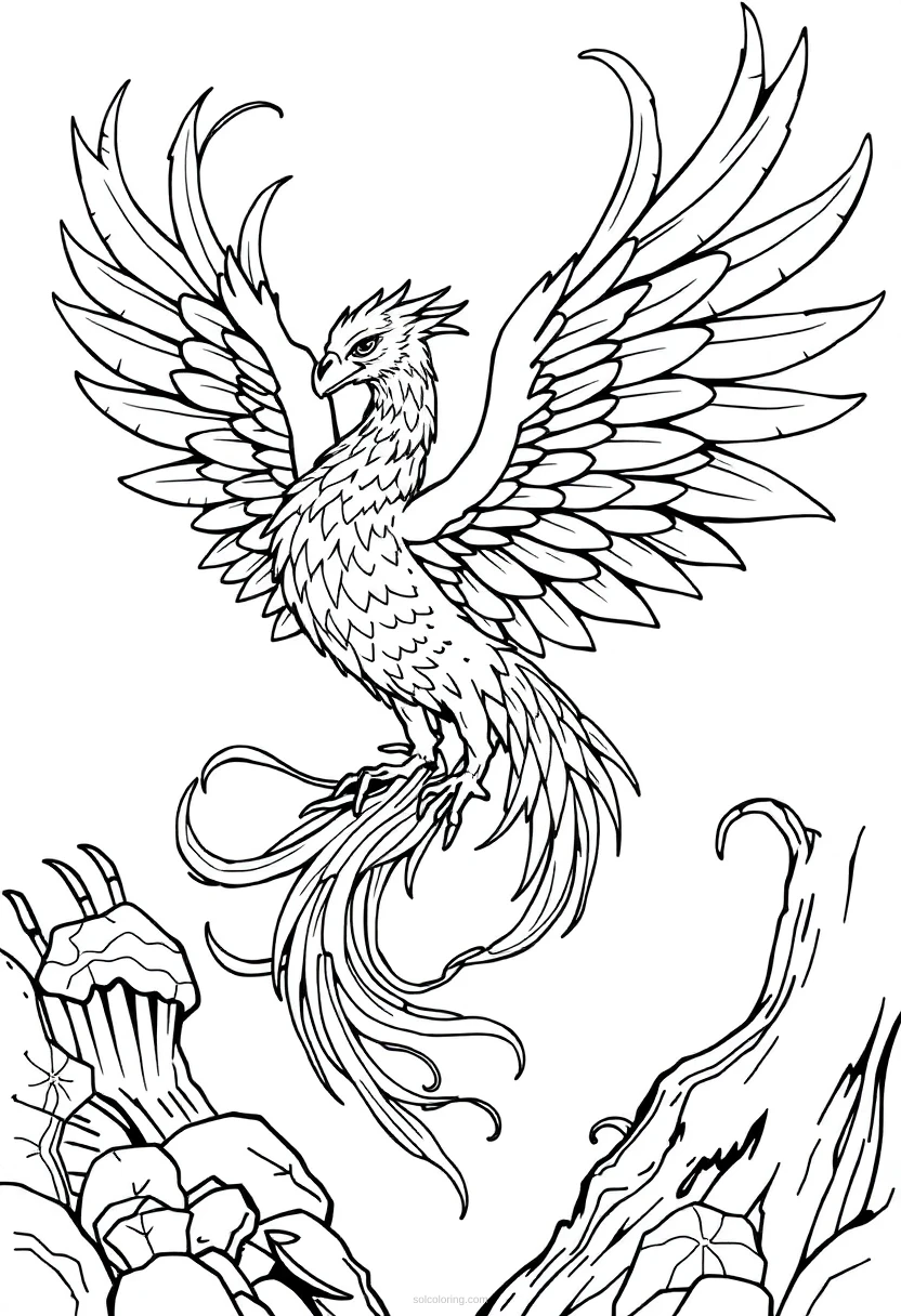 Phoenix coloring pages