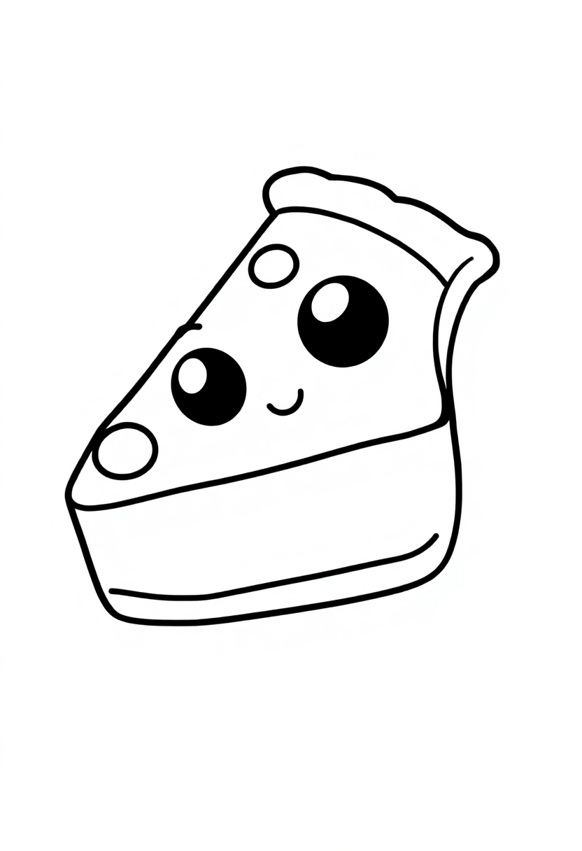 Pie Slice coloring page, free printable