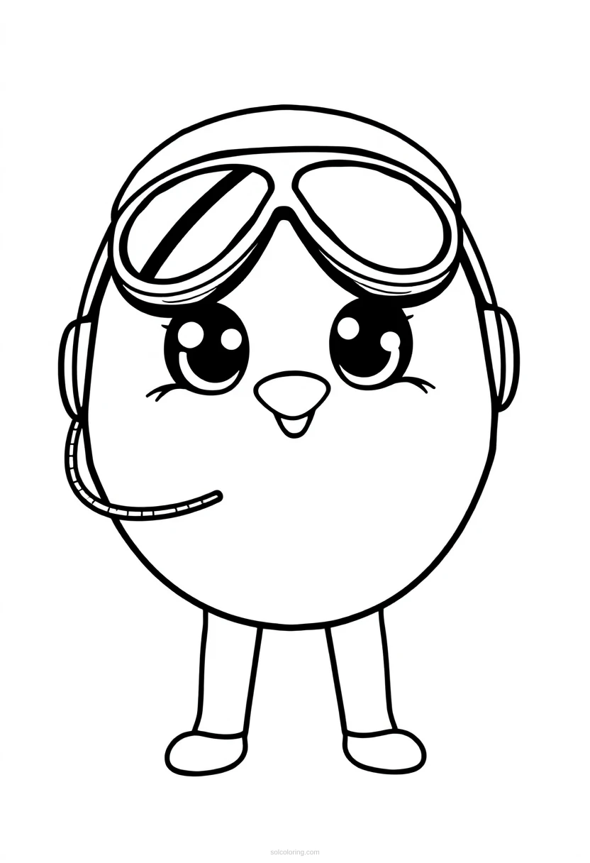 Pilot coloring page for kids