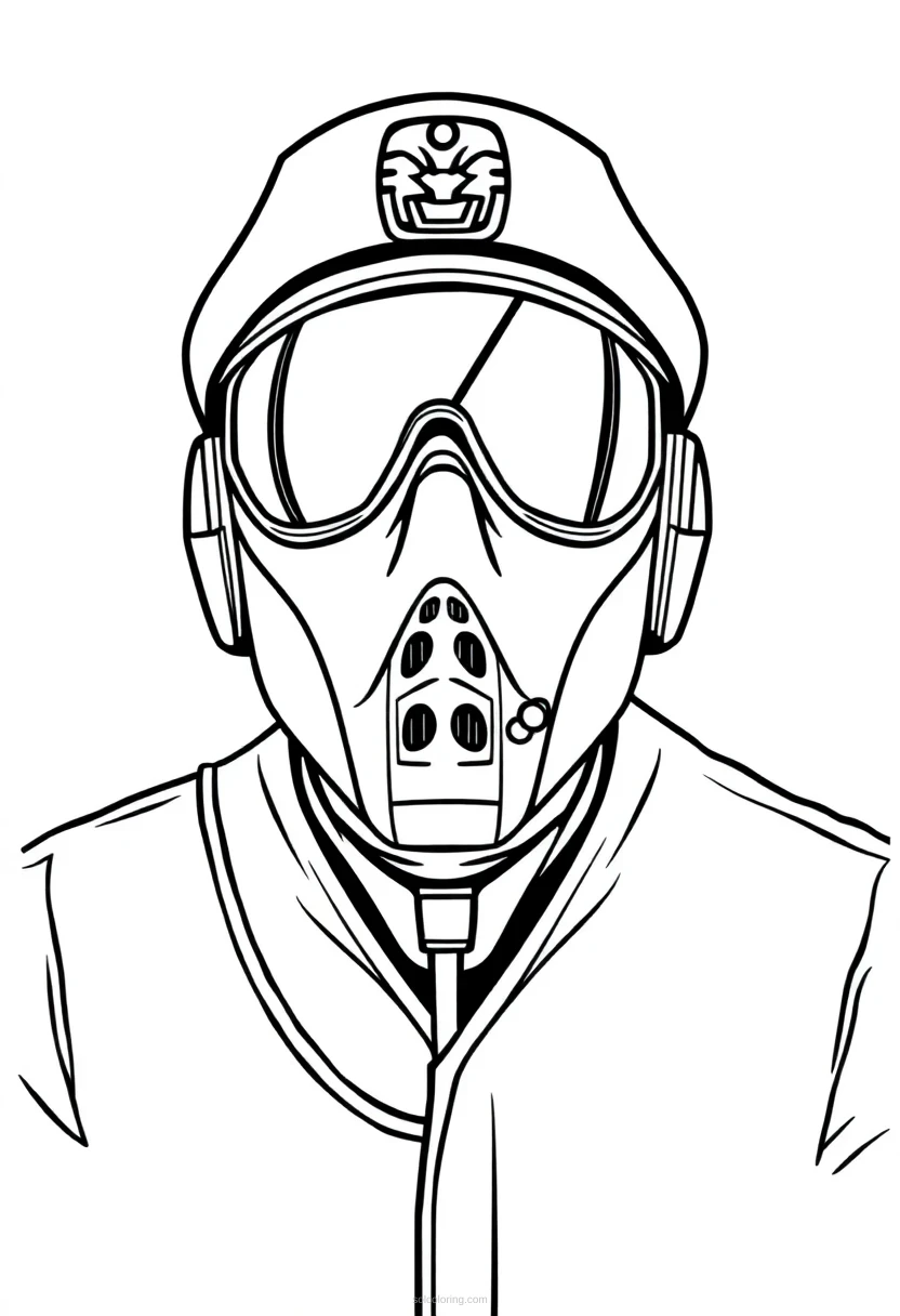 Pilot coloring page for kids