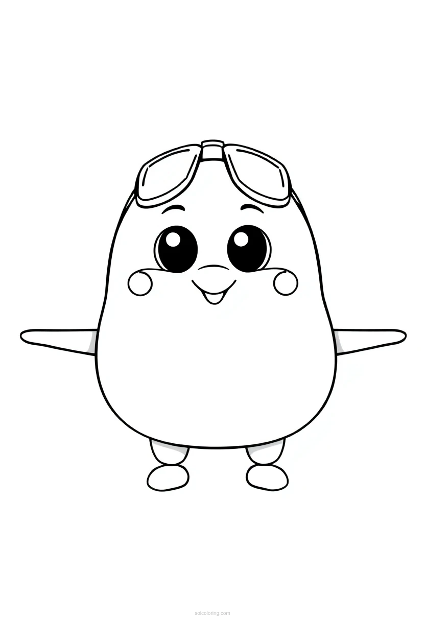 Pilot coloring page for kids