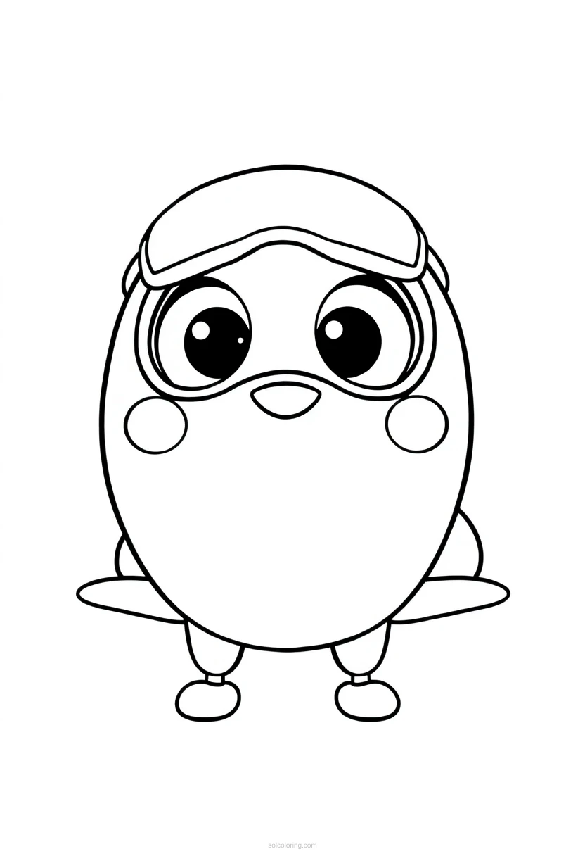 Pilot coloring page for kids