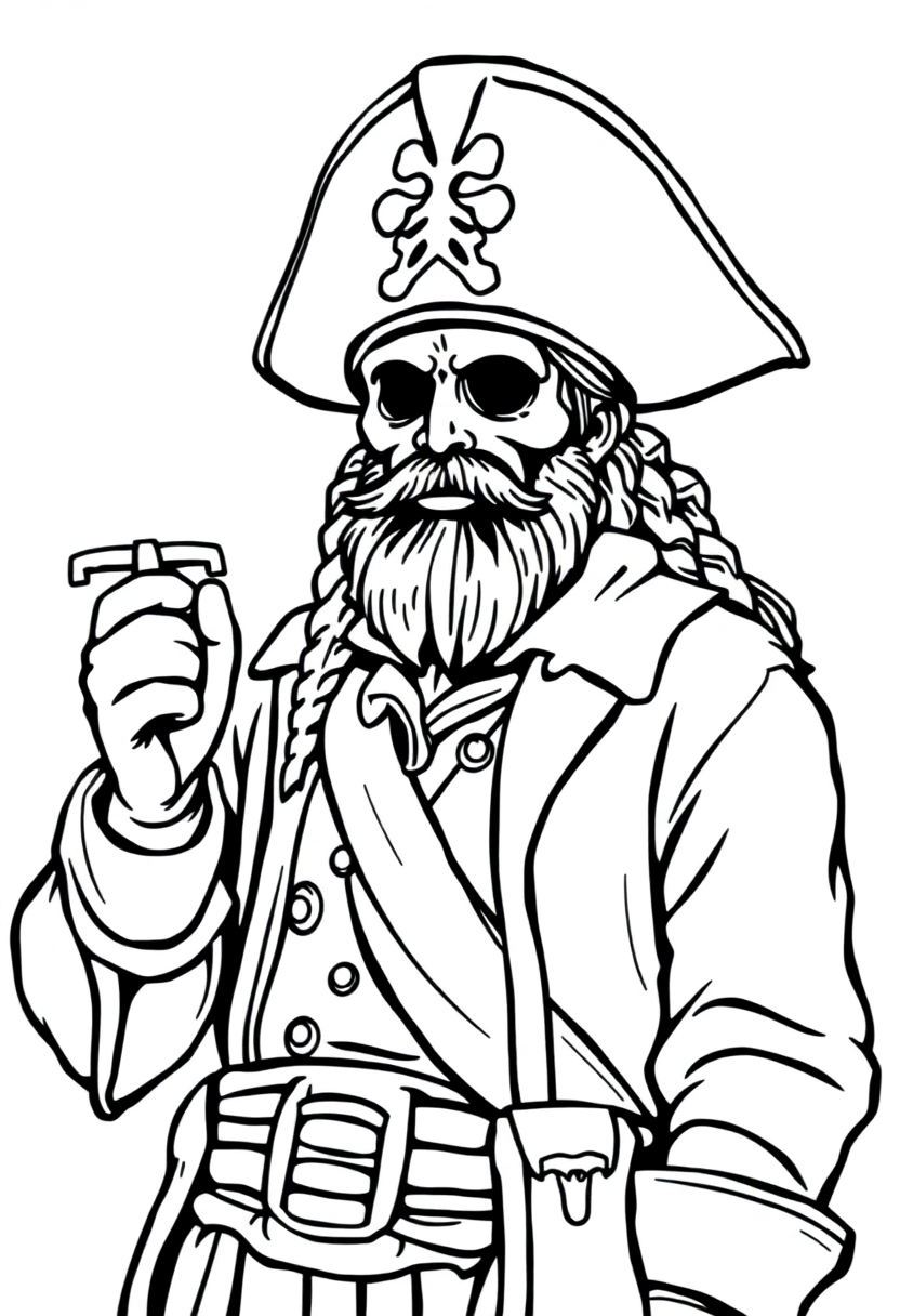 Pirate Captain coloring pages