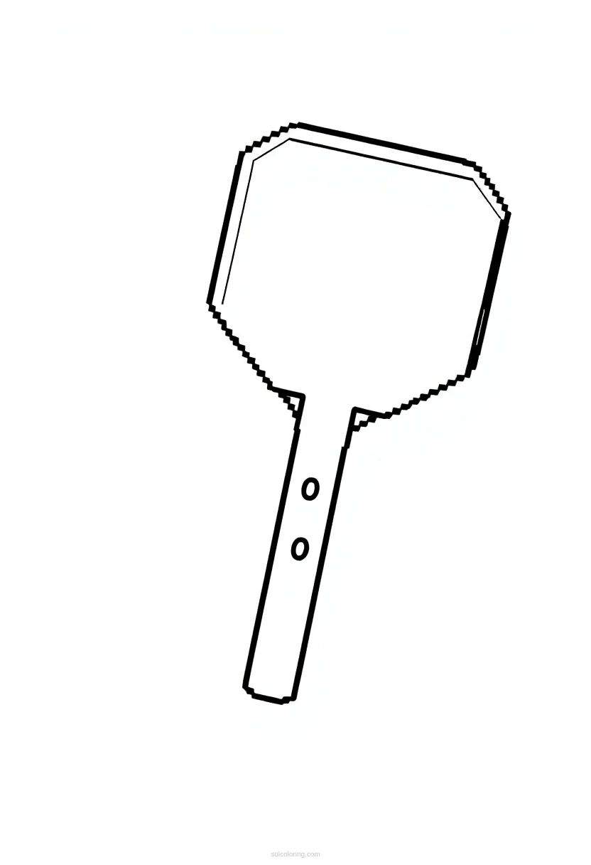 Pixelated Breakout Paddle coloring pages