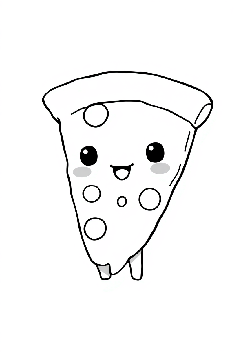 Pizza Slice coloring page, free printable
