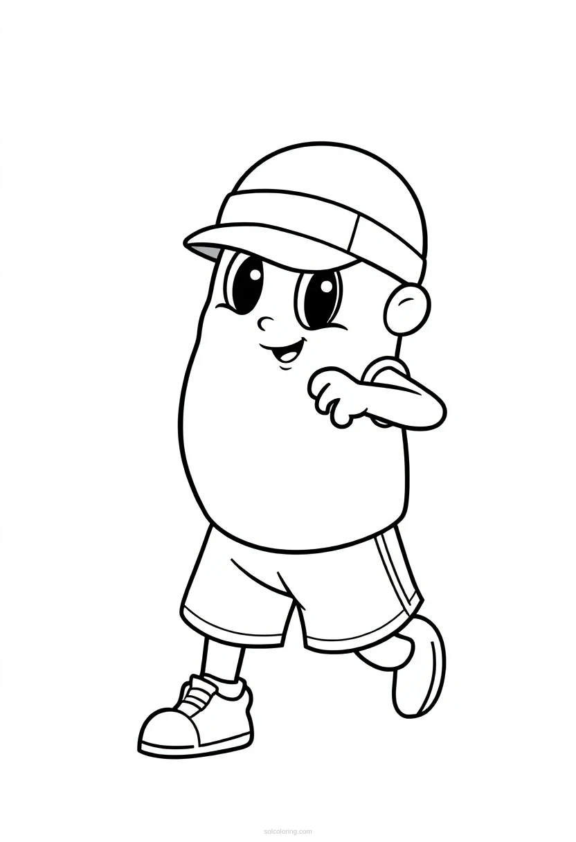 Point Guard in Action coloring page for kids