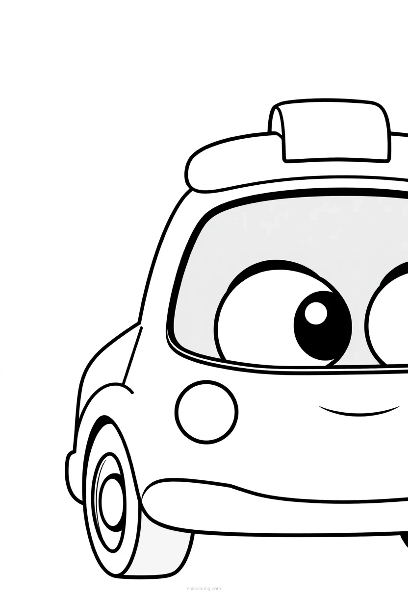 Police Car coloring page for kids