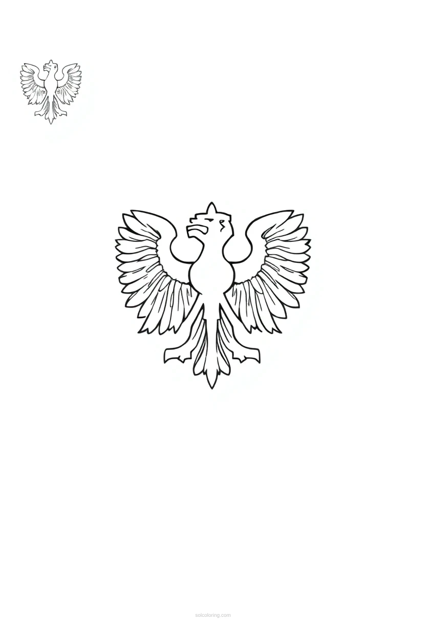Polish Flag coloring page for kids