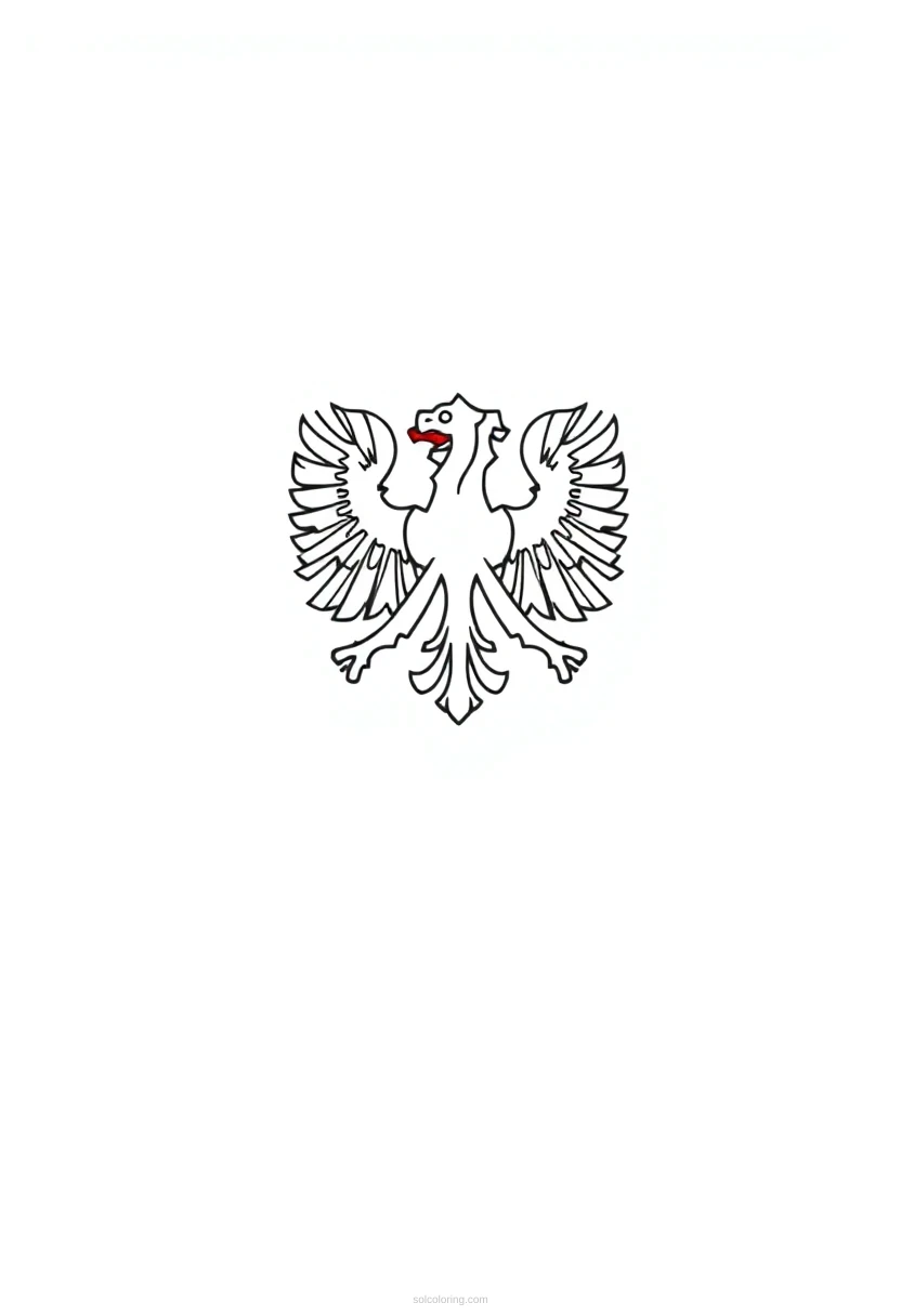 Polish Flag coloring page for kids