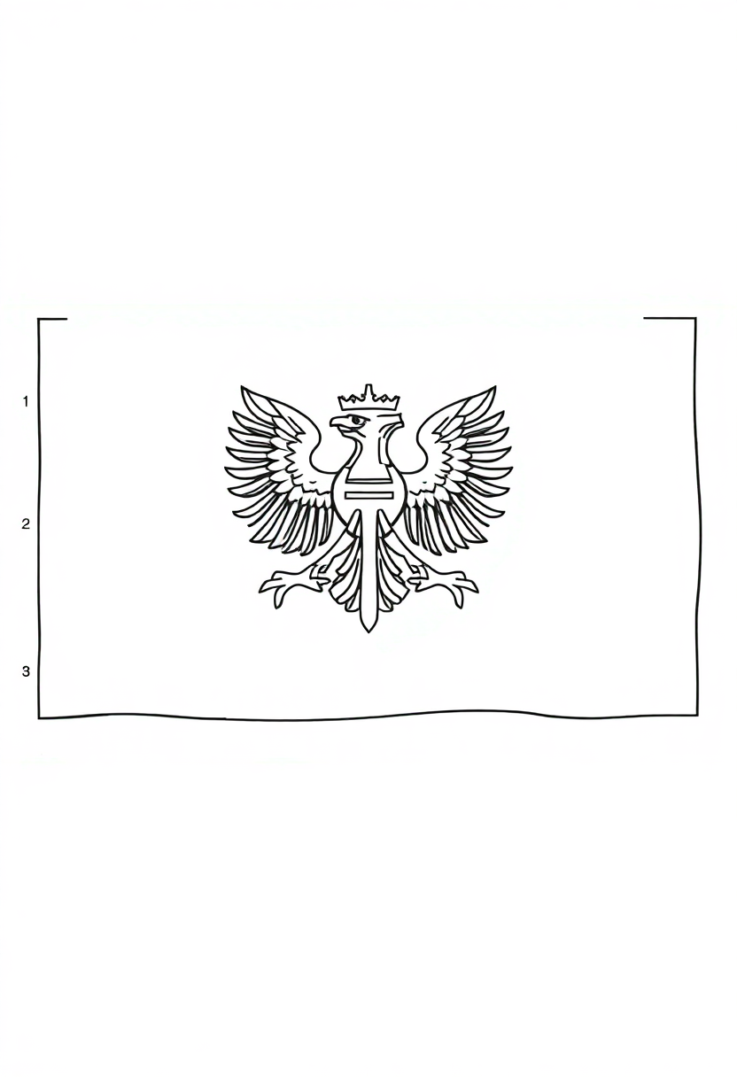 Polish Flag coloring pages
