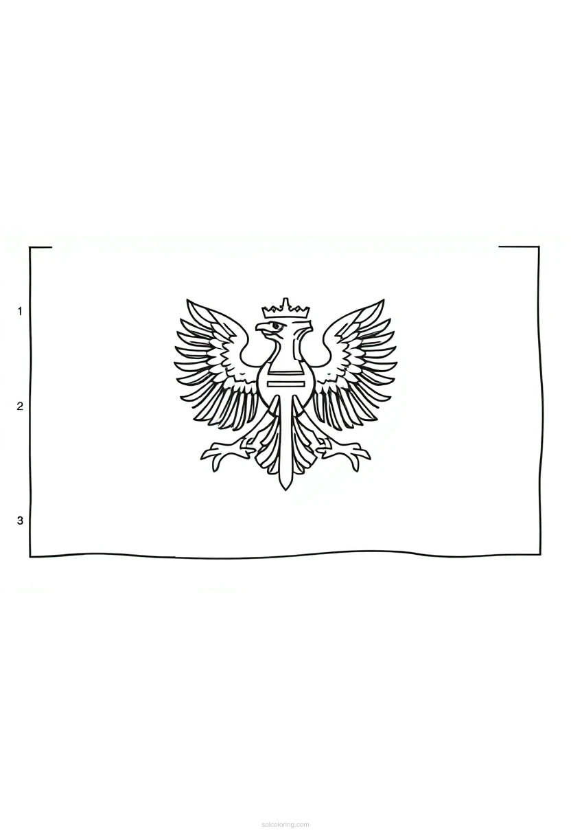 Polish Flag coloring pages