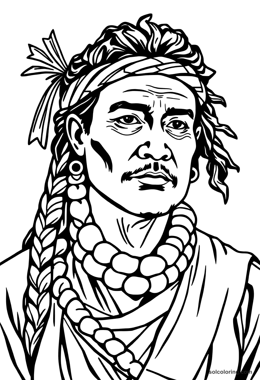 Polynesian Navigation By Stars coloring pages