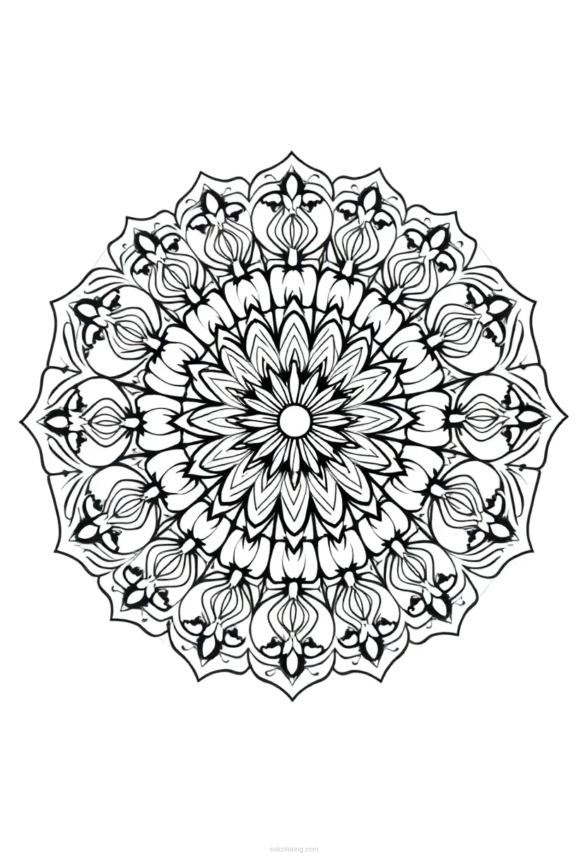 Popcorn coloring page for kids