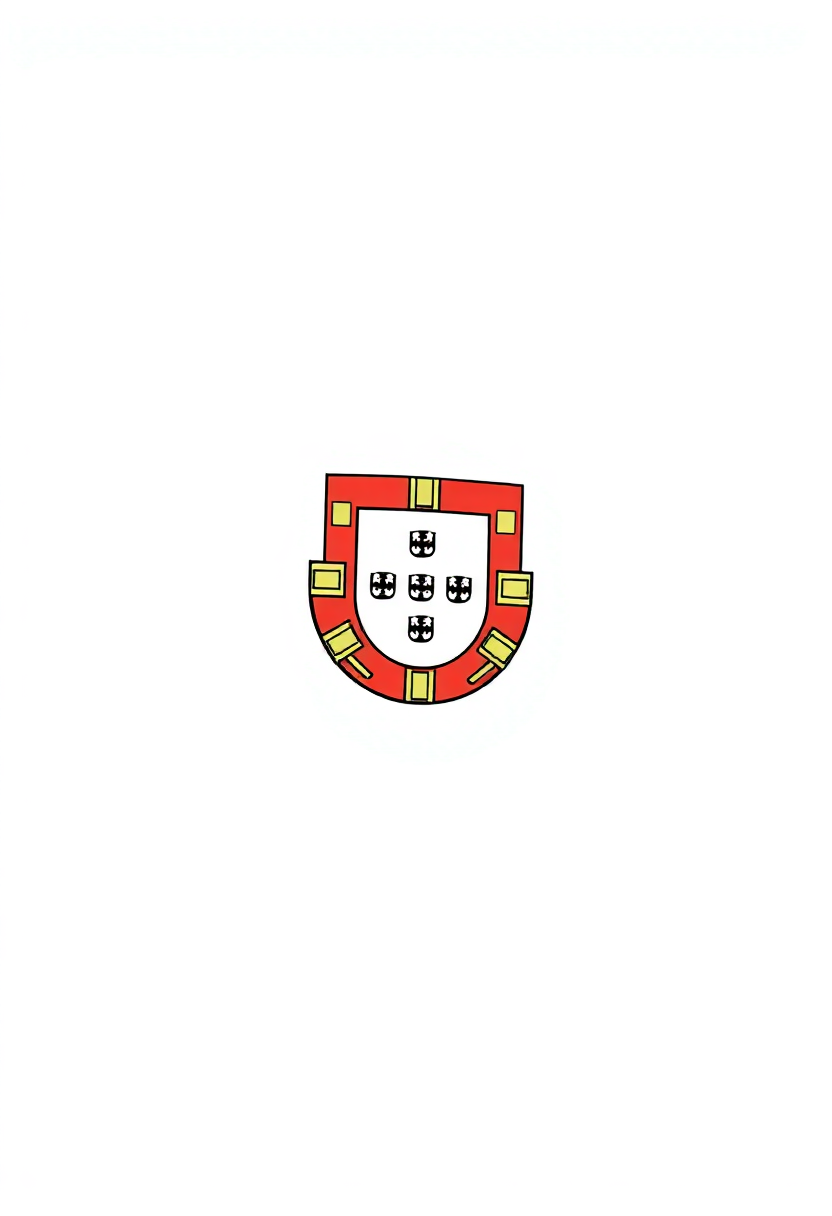 Portuguese Flag coloring page, free printable