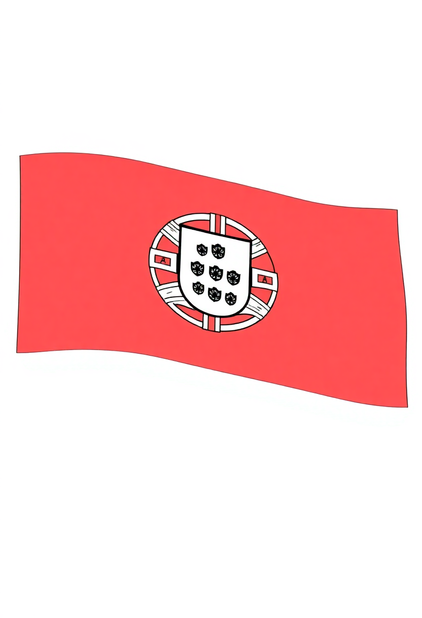 Portuguese Flag coloring pages