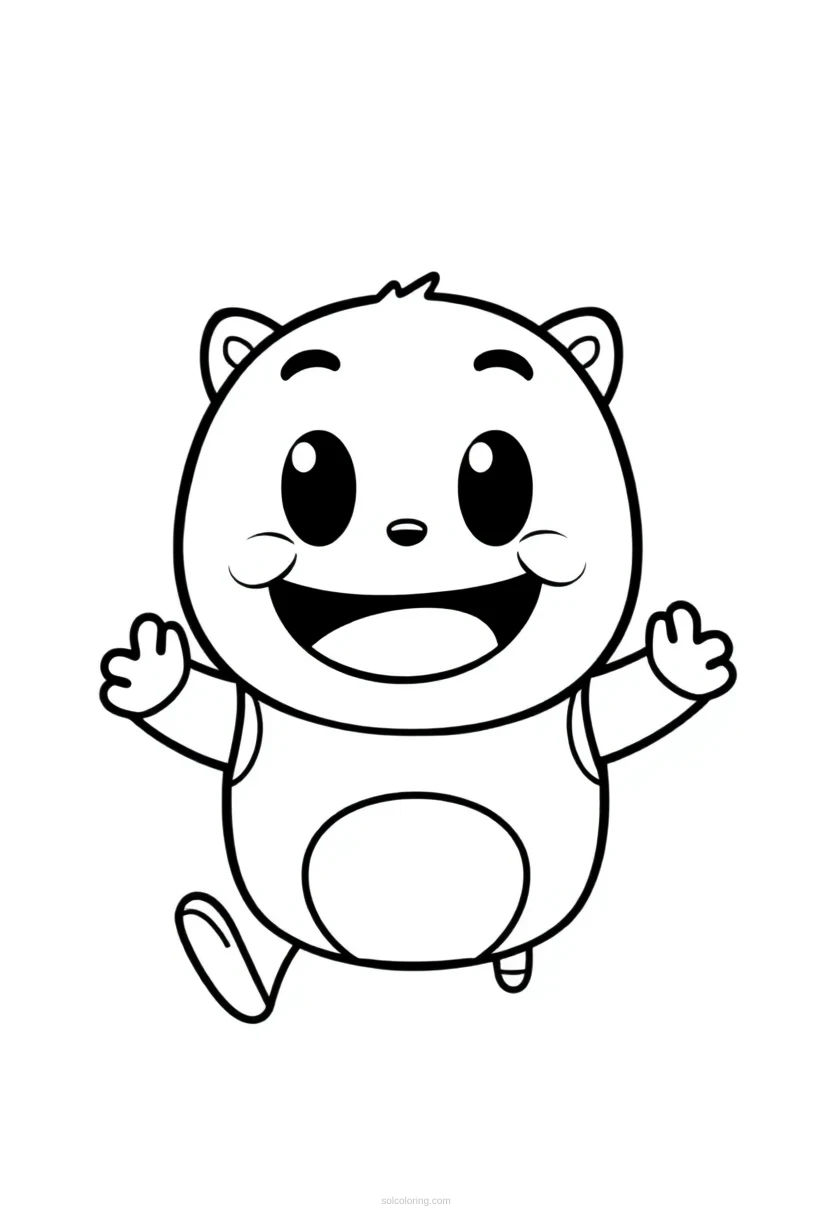 Power Forward Rebounding coloring page for kids