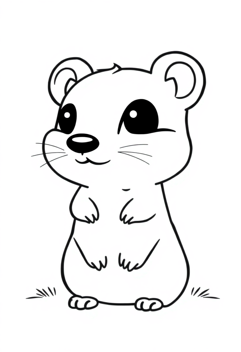 Prairie Dog coloring page, free printable