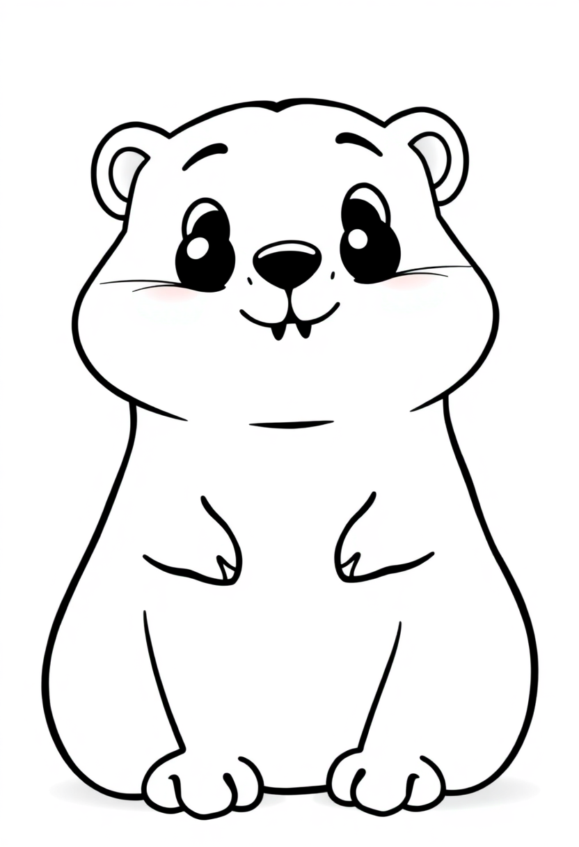 Prairie Dog coloring page, free printable