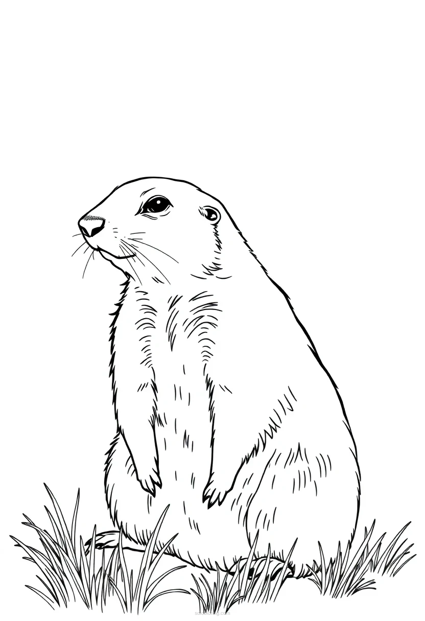 Prairie Dog coloring page for kids