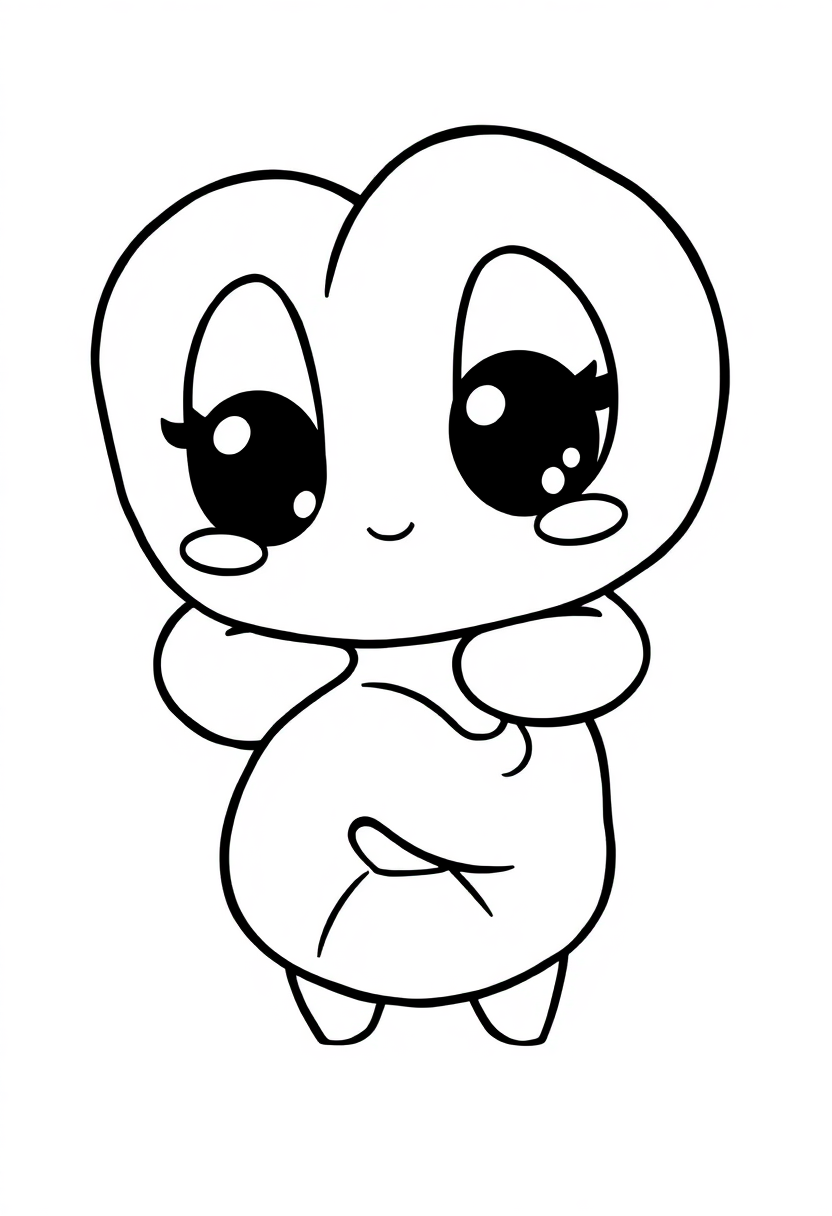 Pretzel coloring page, free printable