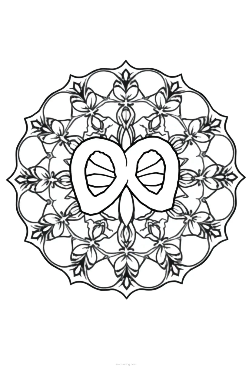 Pretzel coloring page for kids