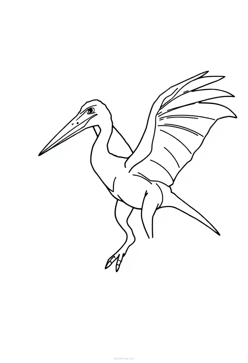 Pterodactyl Detailed coloring pages