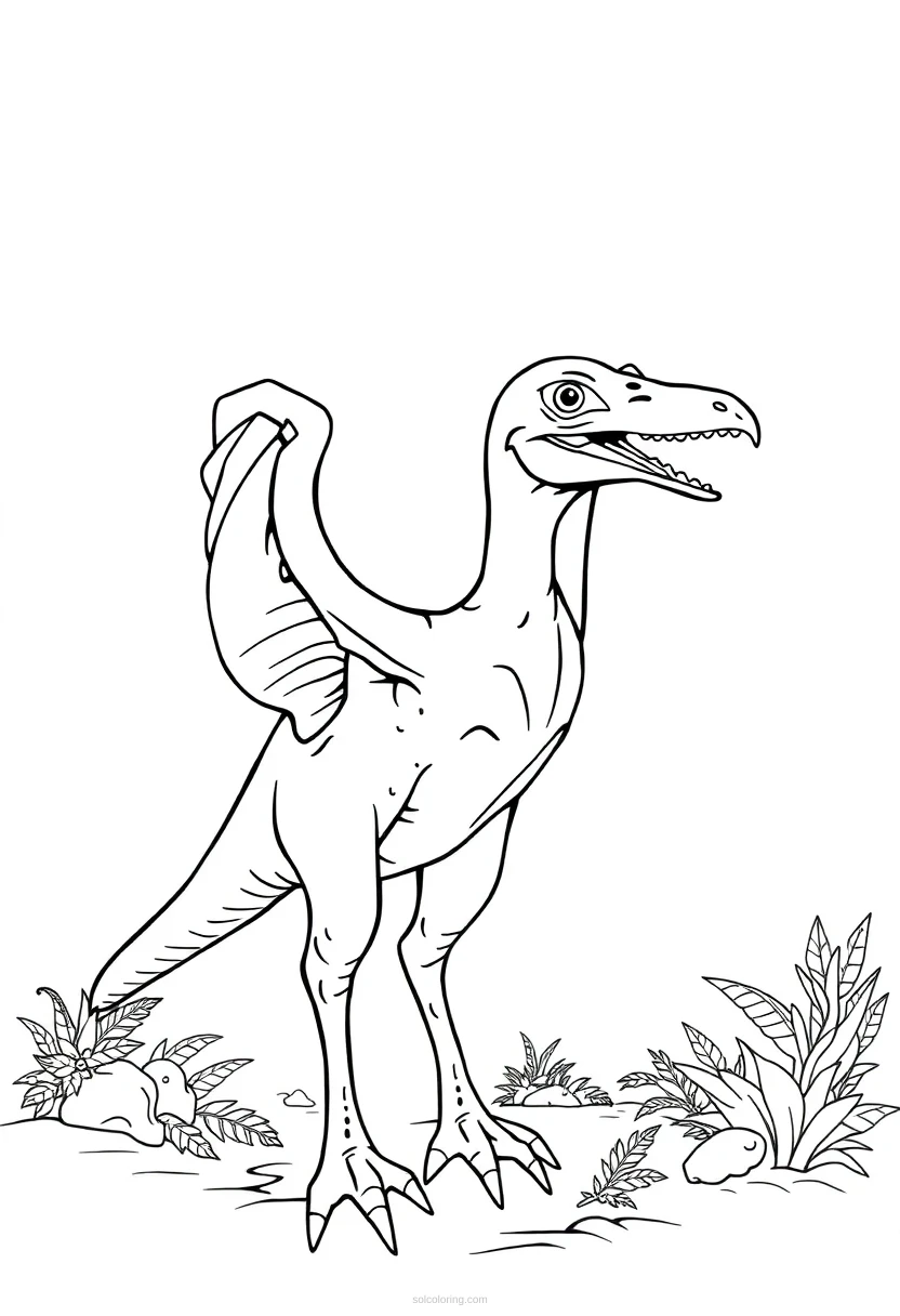 Pterodactyl Mandala coloring pages