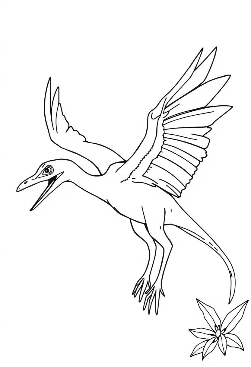 Pterodactyl coloring pages