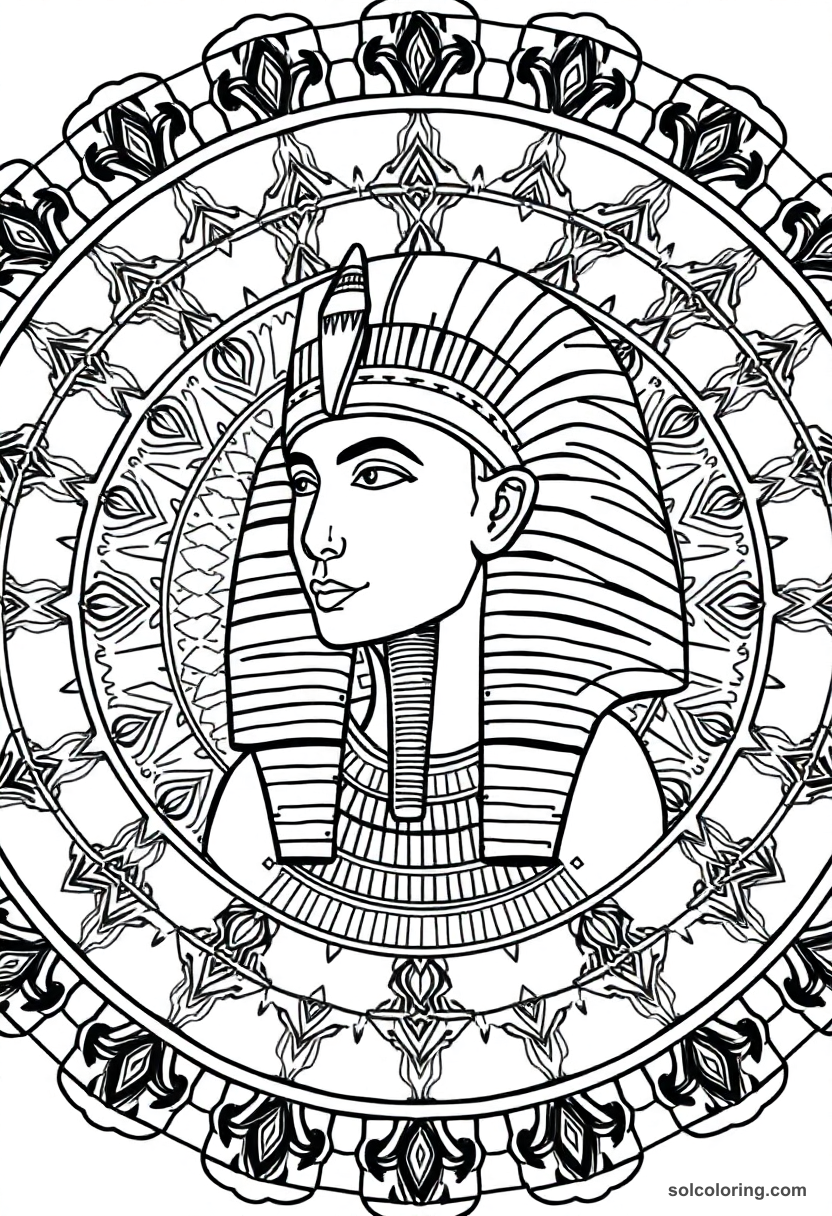 Mandala Queen Hatshepsut in Pharaonic Beard