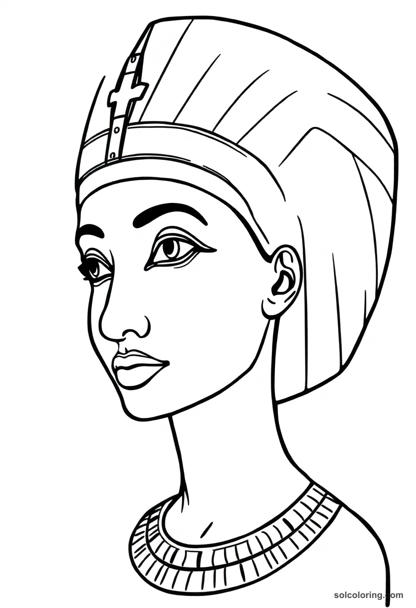 Queen Nefertiti's Painted Bust