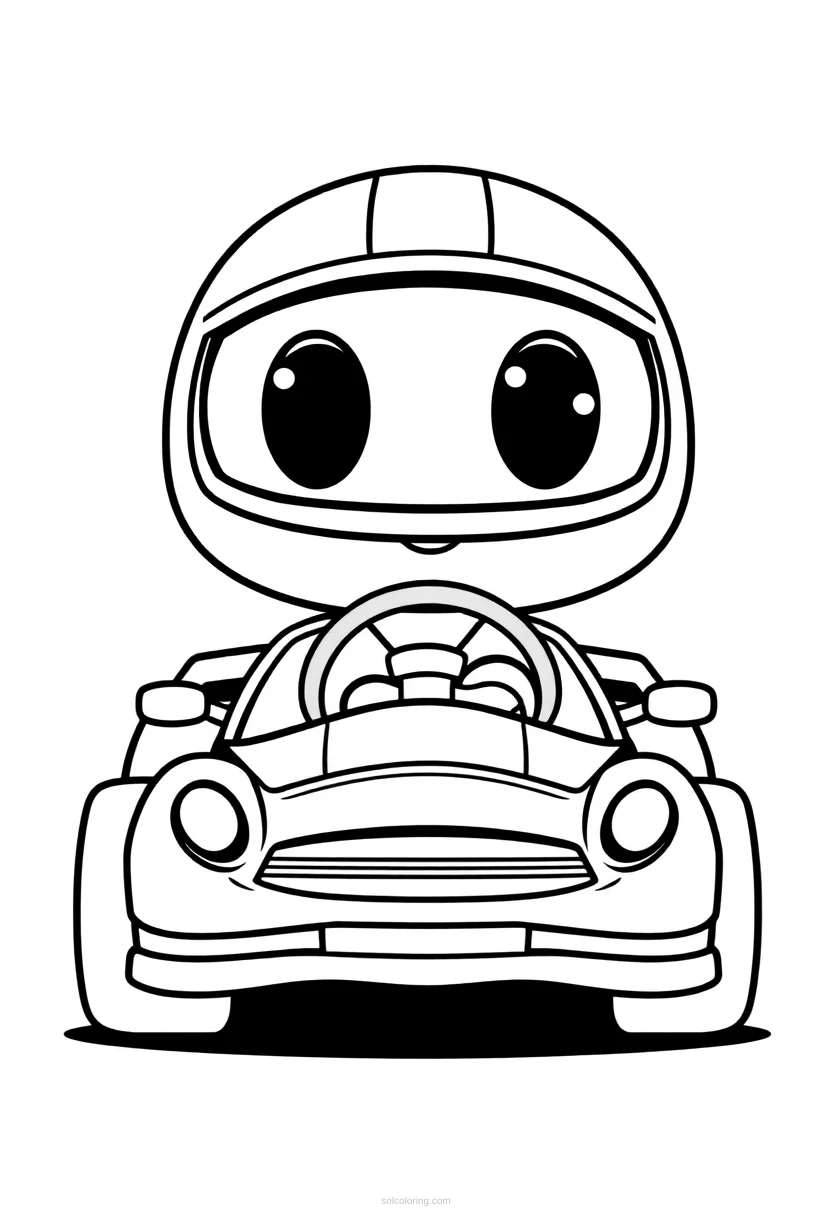 Race Car coloring page for kids