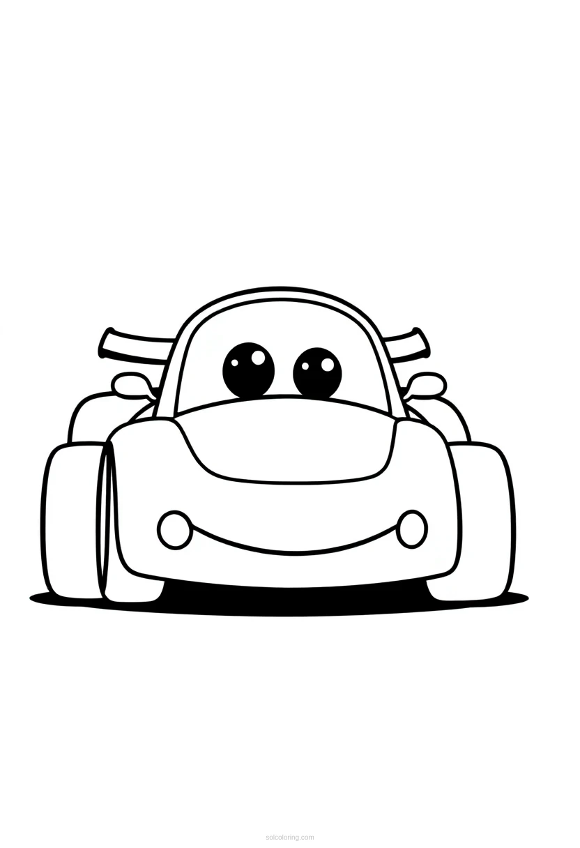 Race Car coloring page for kids