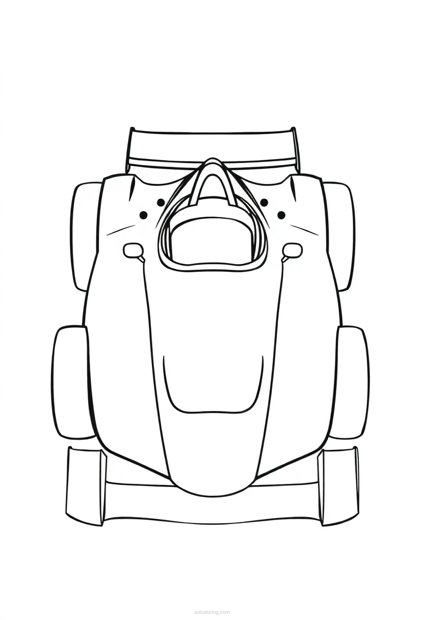 Race Car coloring page for kids