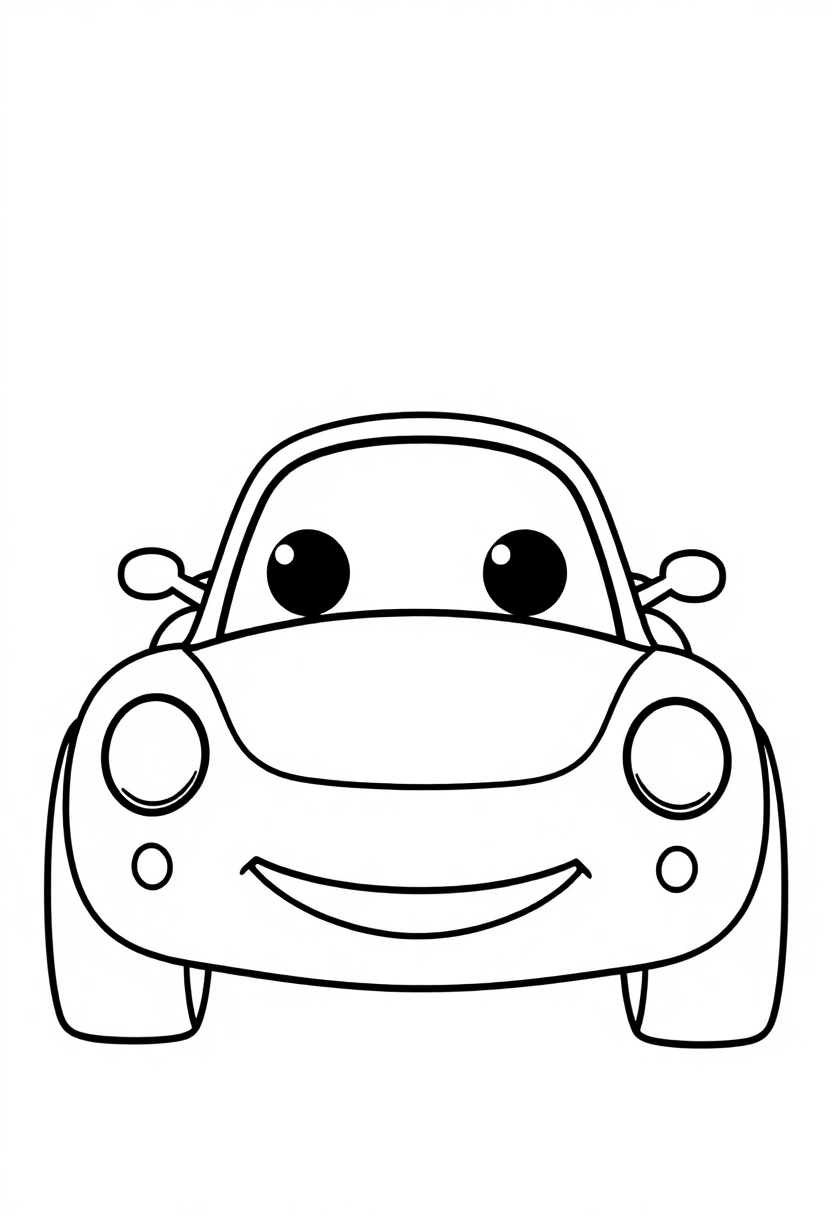Race Car coloring page, free printable
