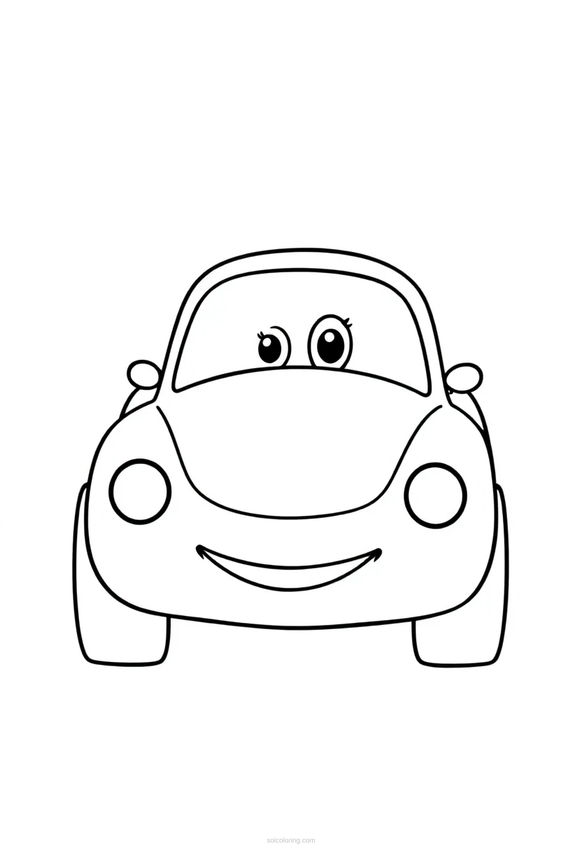 Race Car Mandala coloring page for kids