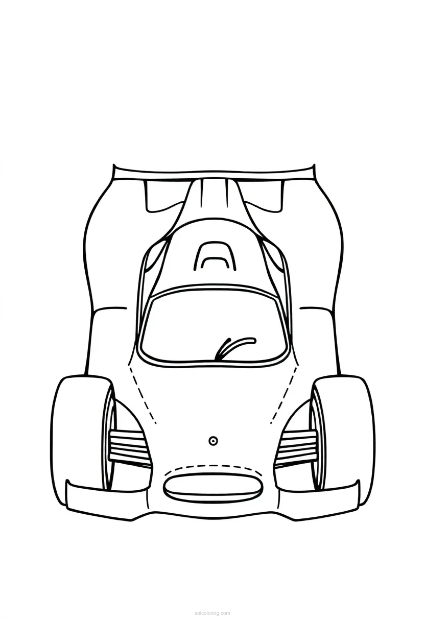 Race Car coloring page for kids