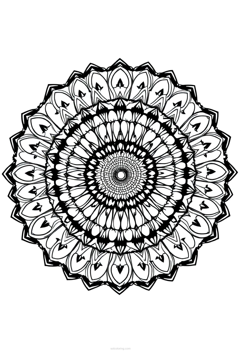 Rainbow coloring page for kids
