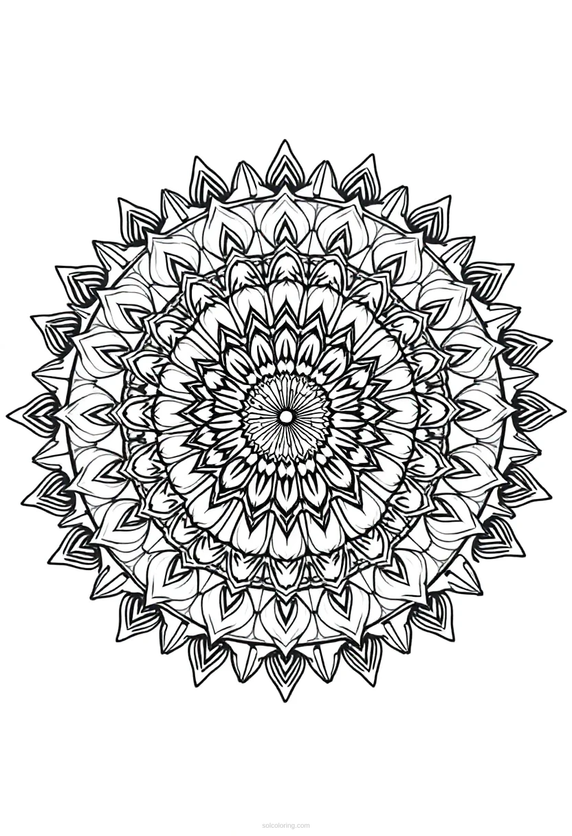 Rainbow coloring page for kids