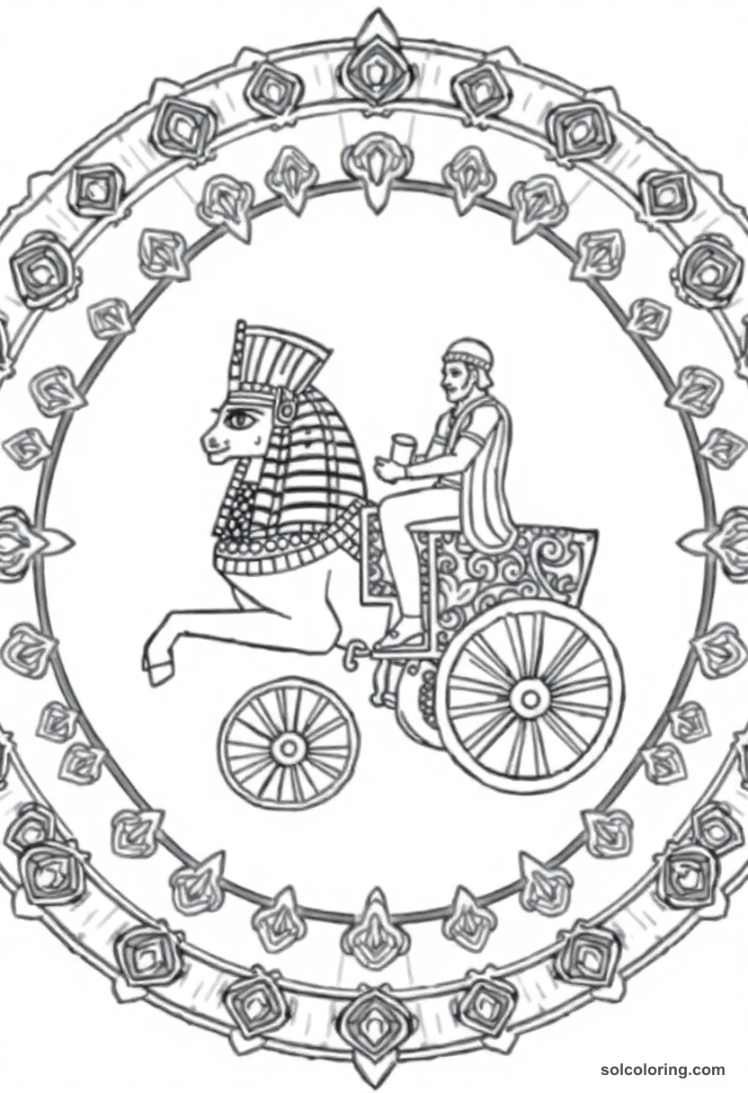 Mandala Ramses II on His War Chariot