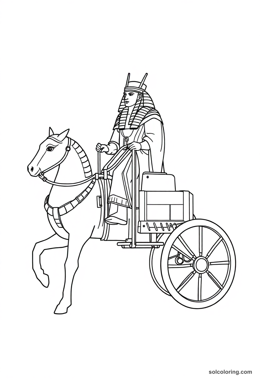 Simple Ramses II on His War Chariot