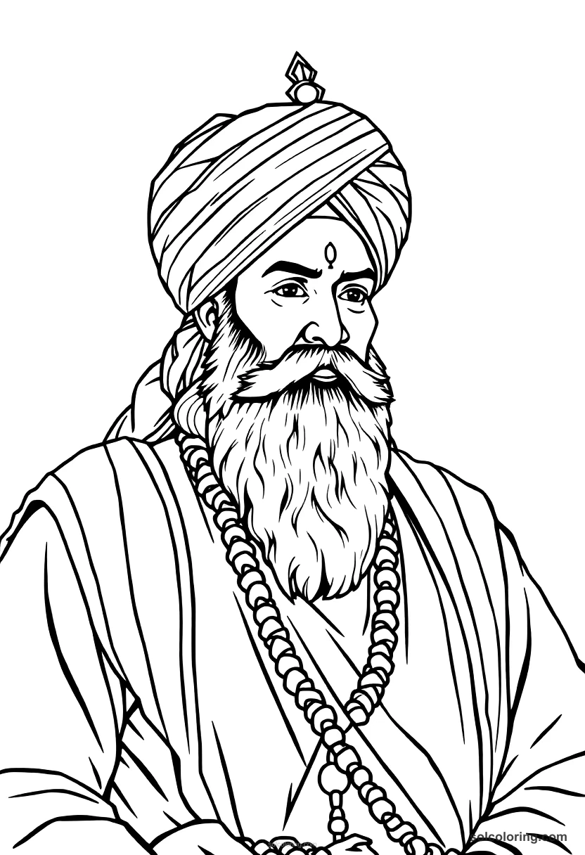 Ranjit Singh The Lion Of Punjab coloring pages